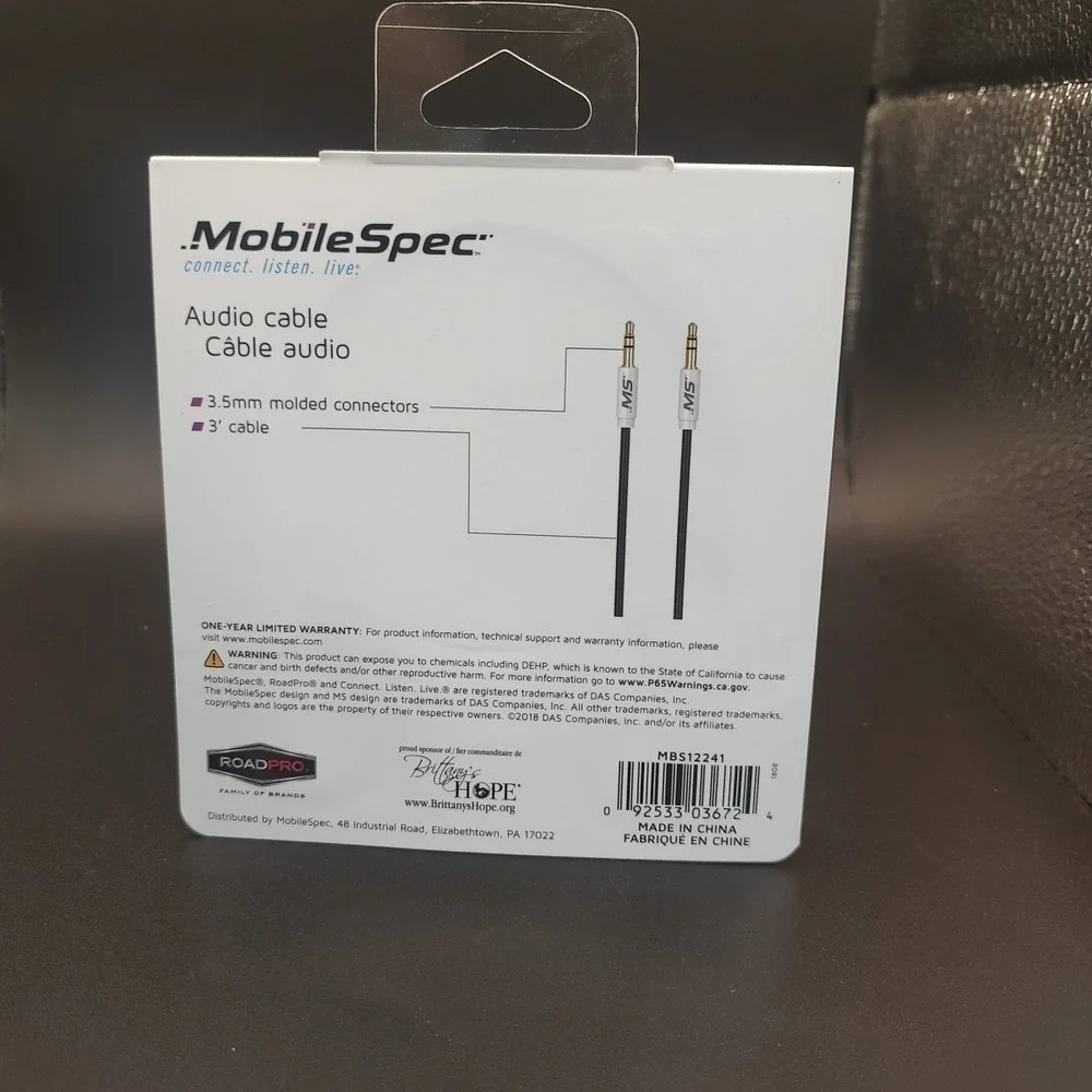 Mobile Spec Auto Cable 3 Feet